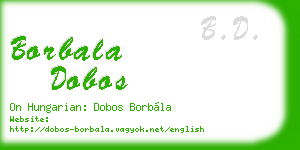 borbala dobos business card