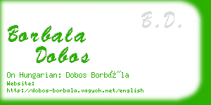borbala dobos business card